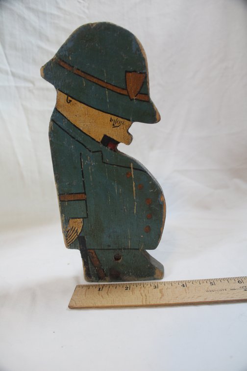 Wooden London Police Officer Doorstop