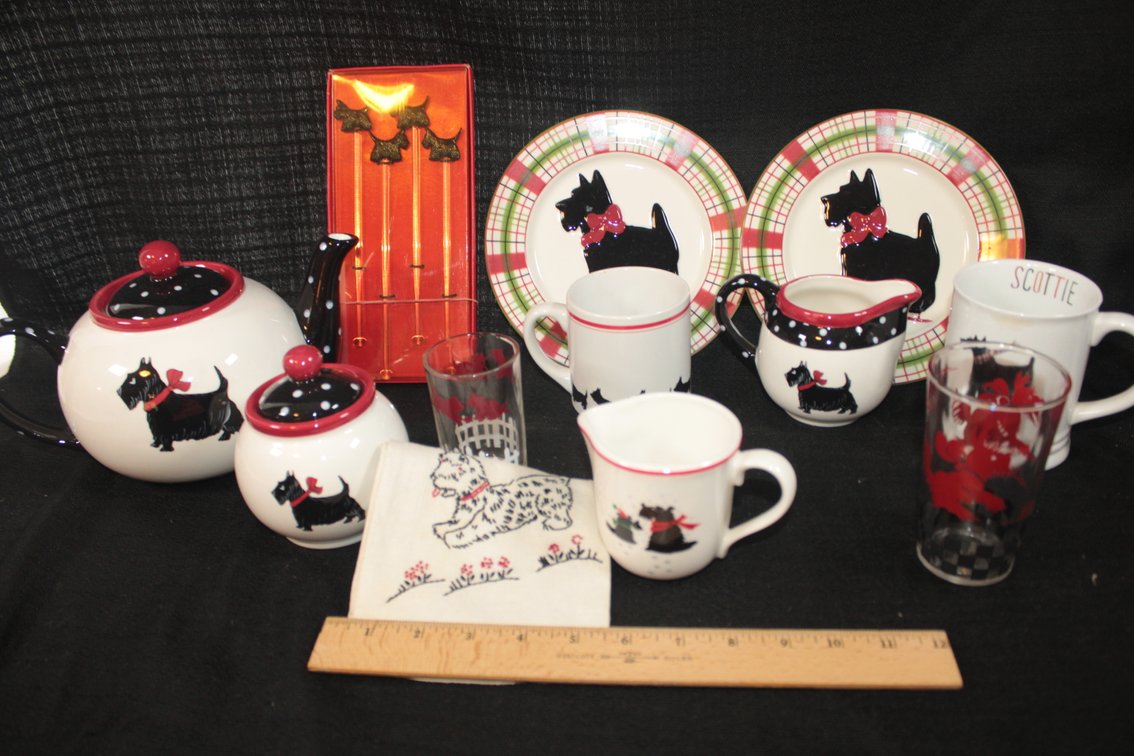 Scottie Dog Serving Dishes
