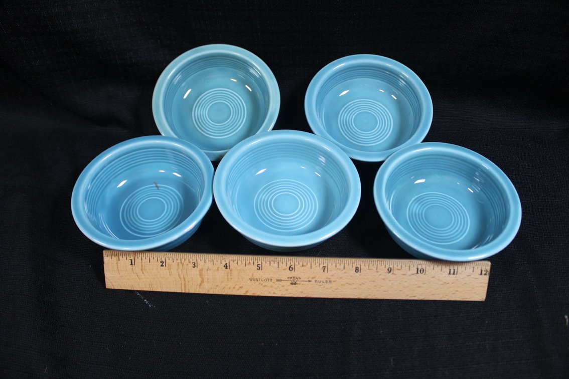 Fiesta Five Turquoise 5.5 Inch Bowls