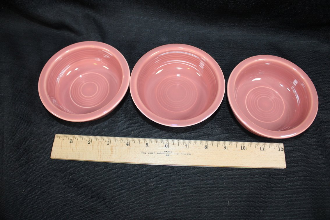 Fiesta Three 5.5 Inch Mauve Bowls