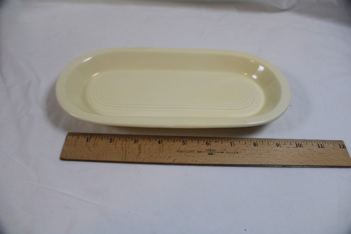 Fiesta Cream Colored Oval Tray 10.5 Inches