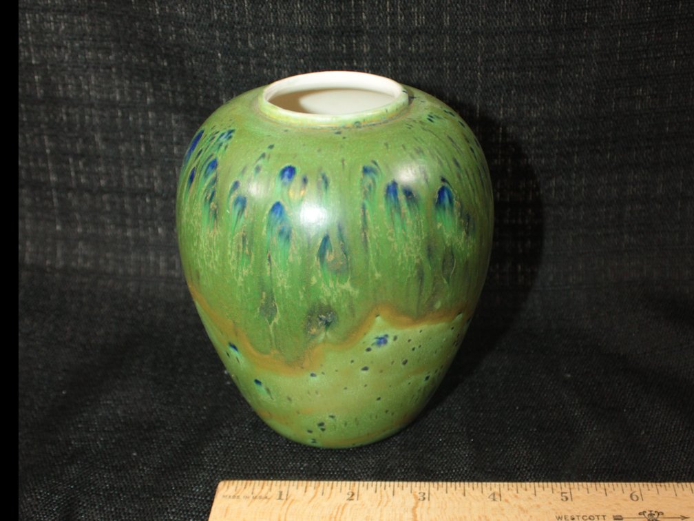 Vase, Approximately 5 Inches Tall, With 1.5 Inch And 1.75 Inch Openings, Signed By Dee