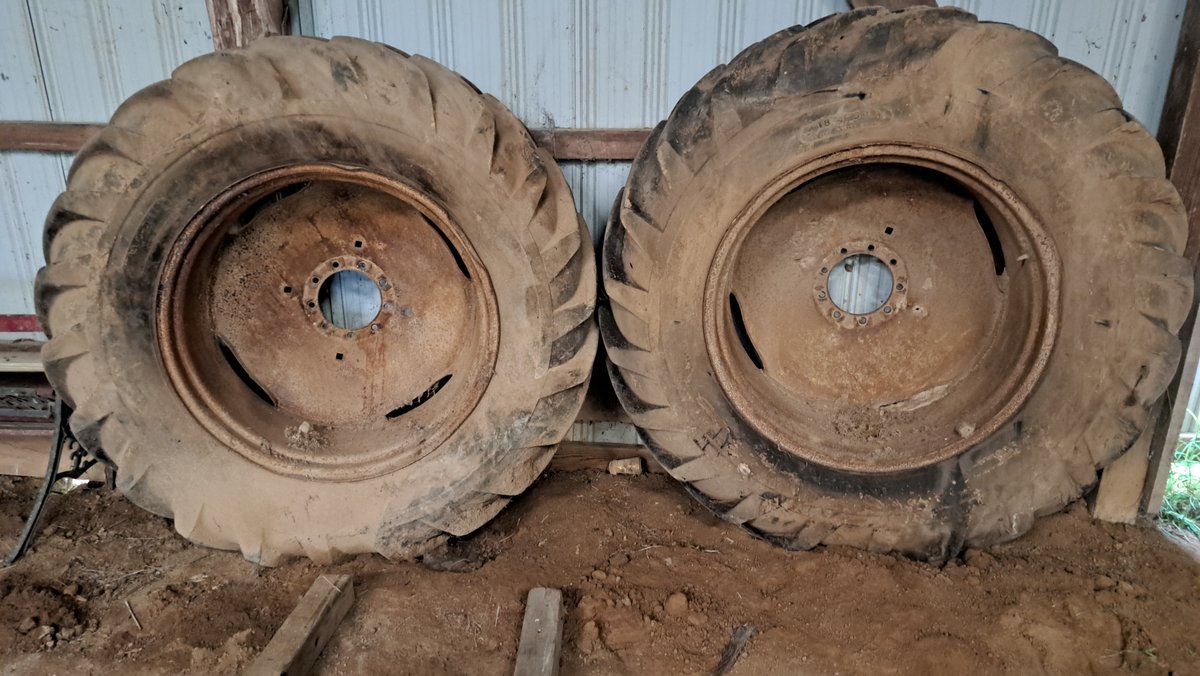 Two Tractor Wheels With Tires 18.4-34
