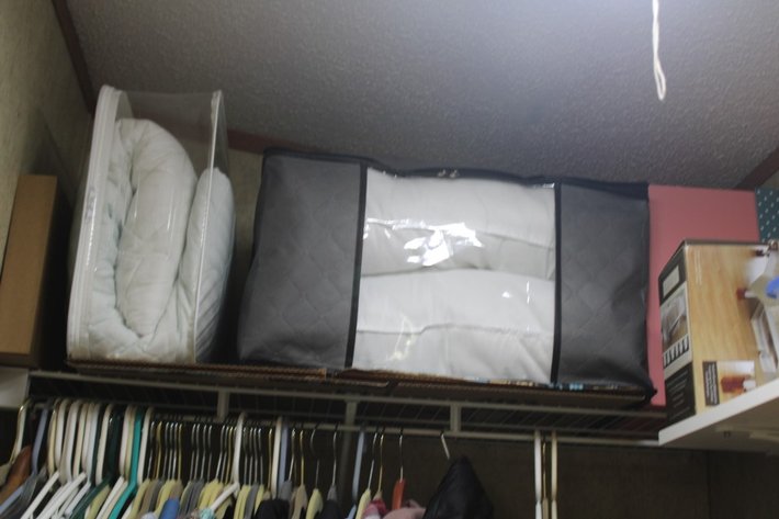 Image for Loose Contents of Closet to Include Crafting Supplies, Christmas Decorations and Women's Clothing