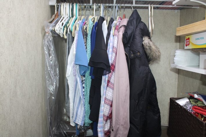 Image for Loose Contents of Closet to Include Crafting Supplies, Christmas Decorations and Women's Clothing