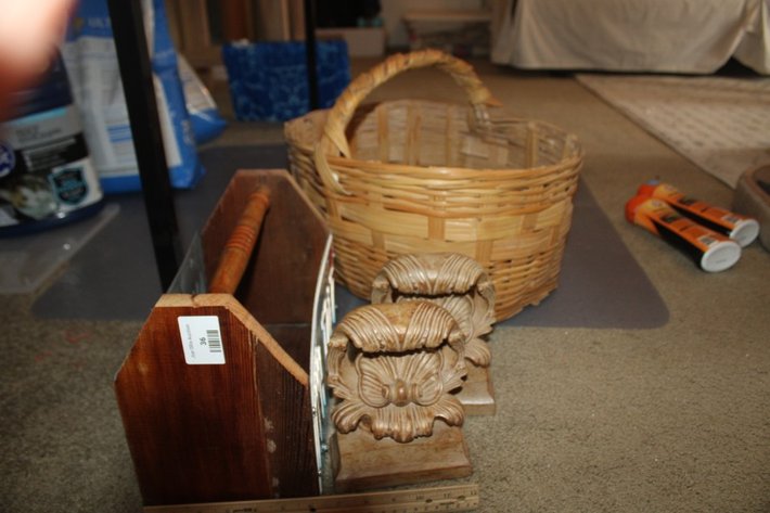 Image for Wicker Baskets, Wooden Tote, and More