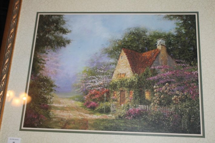 Image for Cottage Print Measures 34 x 28