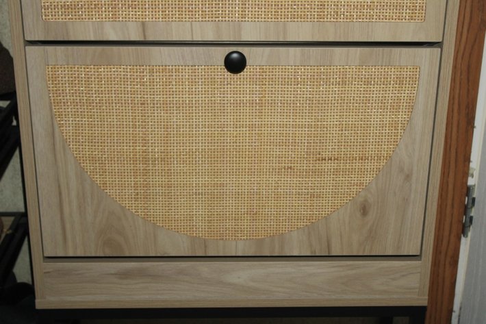 Image for Shoe Organizer Cabinet with Shoes and Glasses Measures 23 x 9 x 41