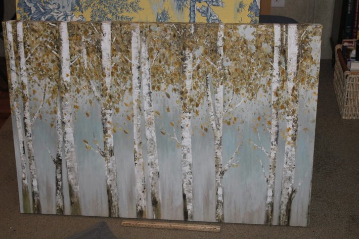 Image for Textured Print on Canvas and a Fabric Print
