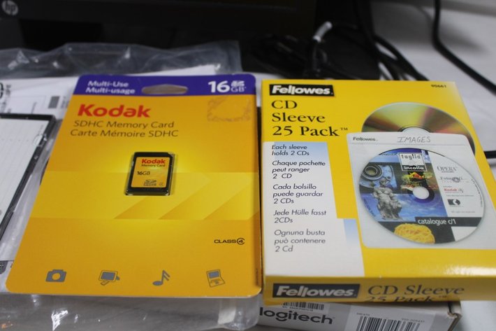 Image for 2 Monitors, CDs, Keyboard and More