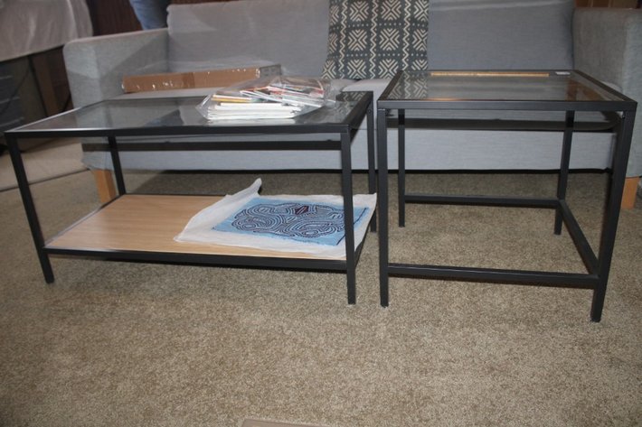 Image for Coffee Table and Side Table, Side Table Measures 19.5 x 19.5 x 19, Coffee Table Measures 35 x 18 x 17 Contents Sold In Other Lots