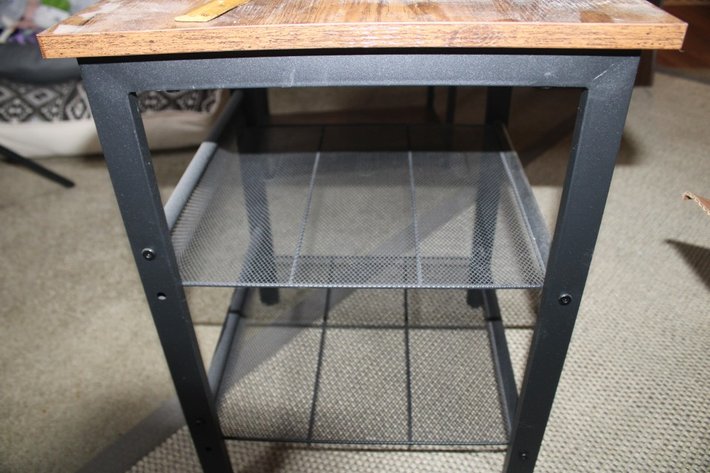 Image for 2 Side Tables, One Measures 24 x 12 x 24, the Other Measures 16 x 16 x 21