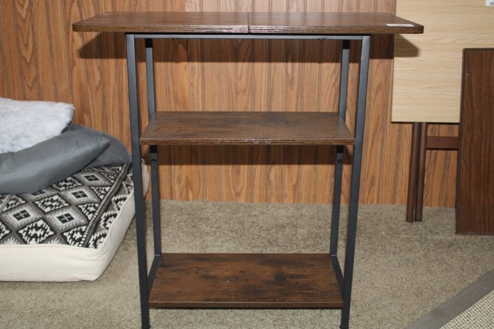 Image for 2 Side Tables, One Measures 24 x 12 x 24, the Other Measures 16 x 16 x 21
