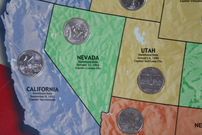 Image for 50 State Quarter Collector's Map Seems to Be Complete, No Guarantees on Doubles