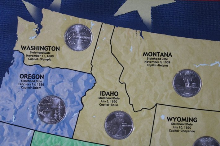 Image for 50 State Quarter Collector's Map Seems to Be Complete, No Guarantees on Doubles