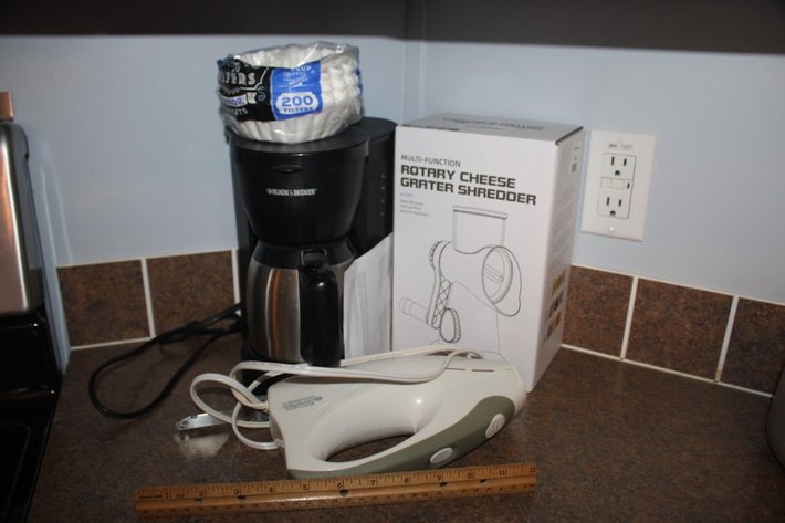 Image for Coffee Maker, Cheese Shredder and Electric Knife