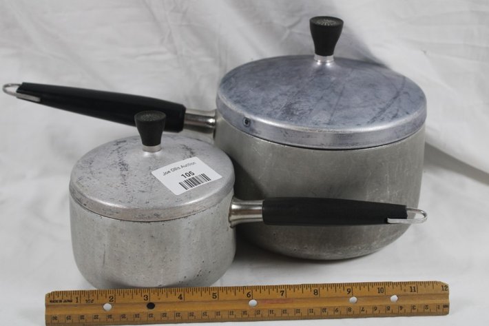 Image for Two Wear-Ever Aluminum Inner Clad Sauce Pots