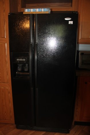 Image for Whirlpool Double Door Refrigerator with Water Filters Measures 33 x 32 x 67