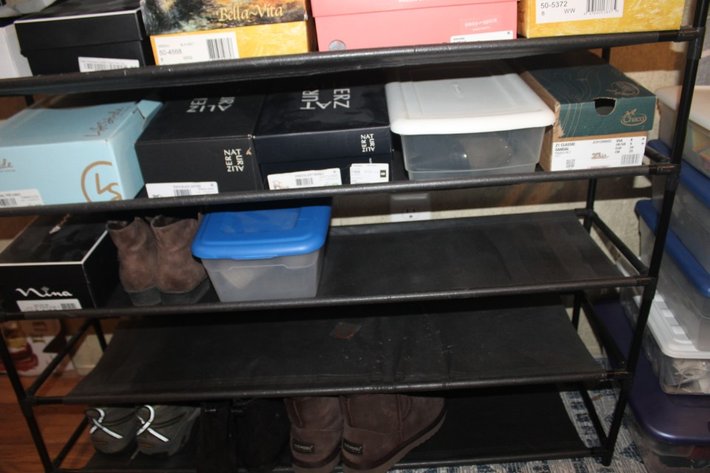 Image for Women's Shoes and Shoe Rack, Mostly Size 8.5