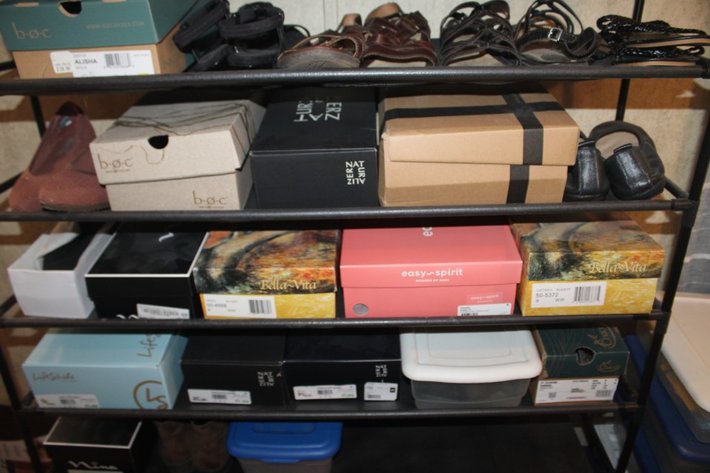 Image for Women's Shoes and Shoe Rack, Mostly Size 8.5