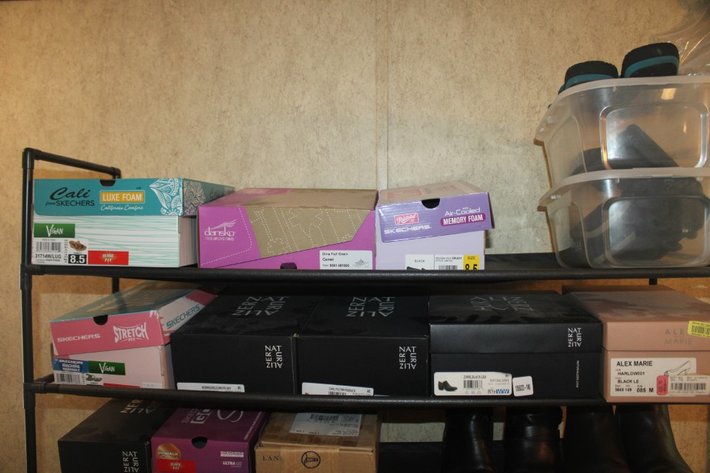 Image for Women's Shoes and Shoe Rack, Mostly Size 8.5