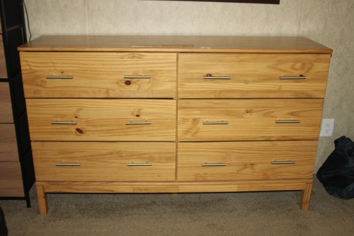 Image for IKEA Tarva 6 Drawer Chest Measures 59 x 17 x 36