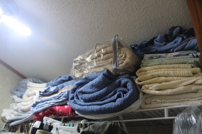 Image for Bedding and Plastic Organizer Shelf