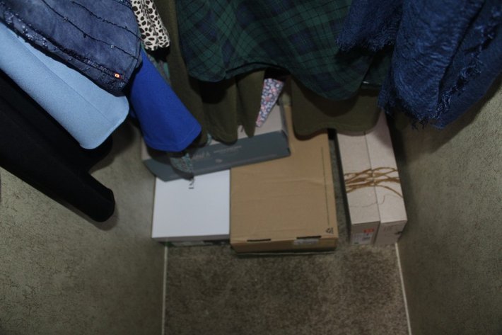Image for Hanging Clothes and Empty Shoe Boxes