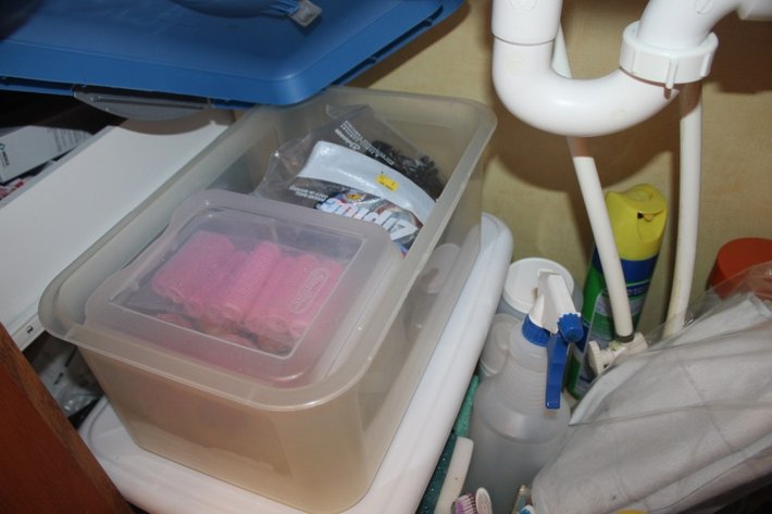 Image for Contents of Under Sink Cabinets and Drawers to Include Personal Care Items, Cleaning Supplies, Etc...
