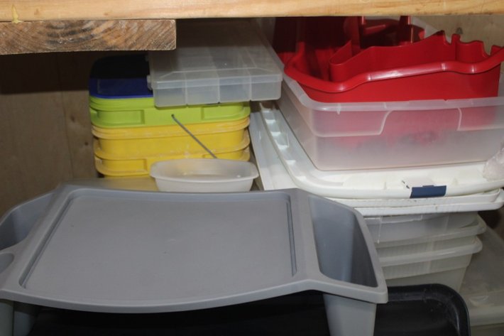 Image for Empty Totes, Organizers, Plastic Kitchenware, Etc....