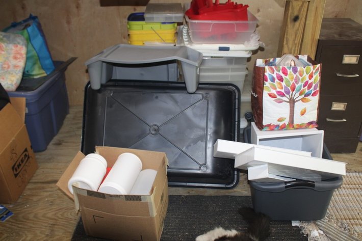 Image for Empty Totes, Organizers, Plastic Kitchenware, Etc....