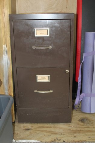 Image for Two Drawer Metal File Cabinet, Unlocked No Key, Measures 15 x 23 x 30