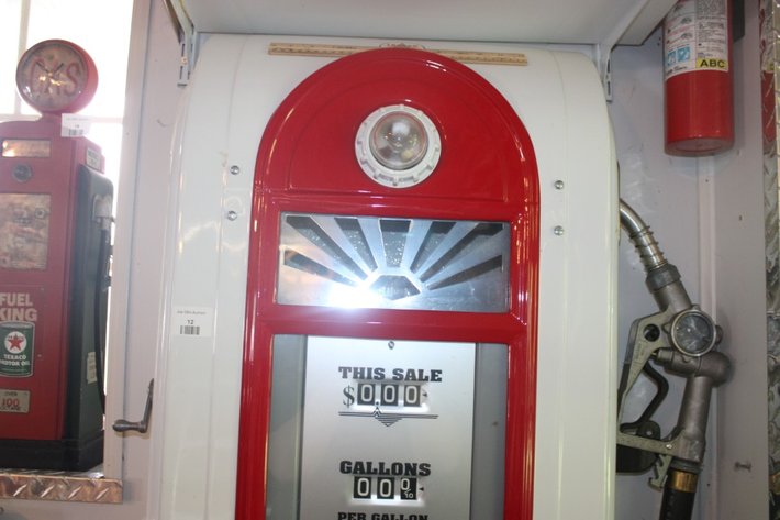 Image for Wayne Model Texaco Gas Pump Display Shelf, Measures 29 x 8 x 70, Die Cast Sold In Next Lot