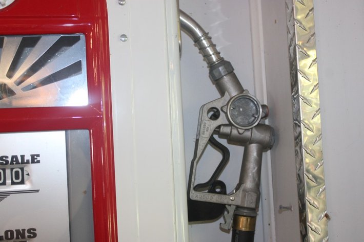 Image for Wayne Model Texaco Gas Pump Display Shelf, Measures 29 x 8 x 70, Die Cast Sold In Next Lot