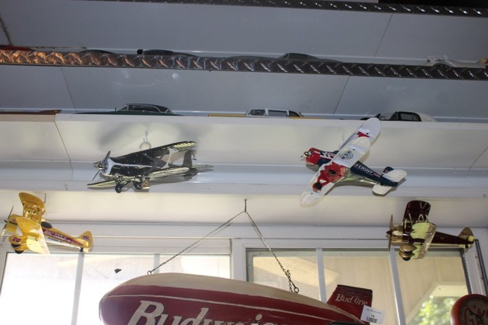 Image for Four Die Cast Airplane Models for Mac Tools, Texaco, Bud Light, and Farm Safety Just Kids