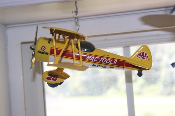 Image for Four Die Cast Airplane Models for Mac Tools, Texaco, Bud Light, and Farm Safety Just Kids