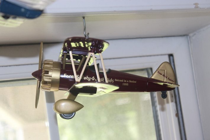 Image for Four Die Cast Airplane Models for Mac Tools, Texaco, Bud Light, and Farm Safety Just Kids