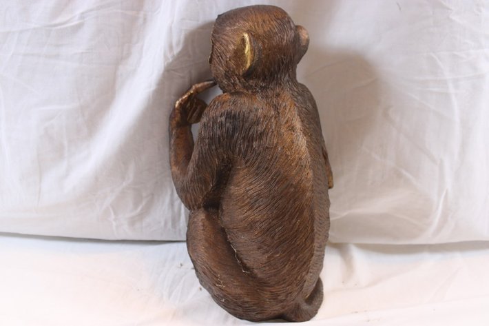 Image for 14 Inch Plastic Bronze Monkey