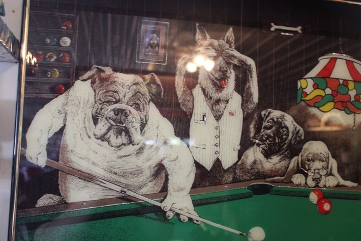 Image for Dog Billiard Print from Fortune and Fame, Measures 32 x 20