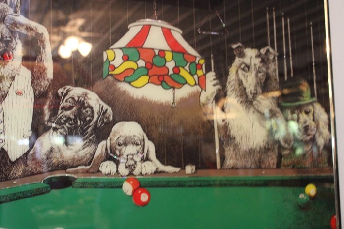Image for Dog Billiard Print from Fortune and Fame, Measures 32 x 20