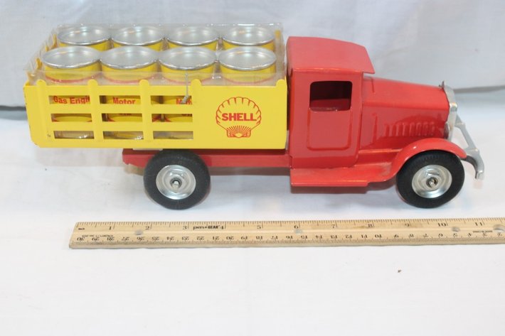 Image for Tin Metal Craft Gearbox Shell Advertising Truck, Approximately 1:18 Scale