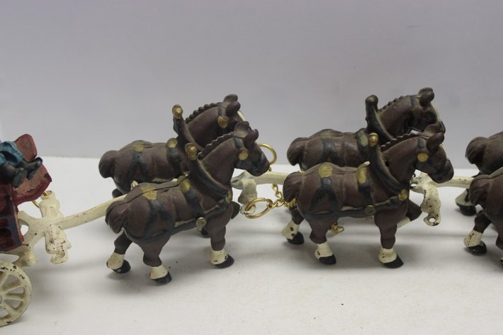 Image for Cast Iron Horse Drawn Delivery Wagon