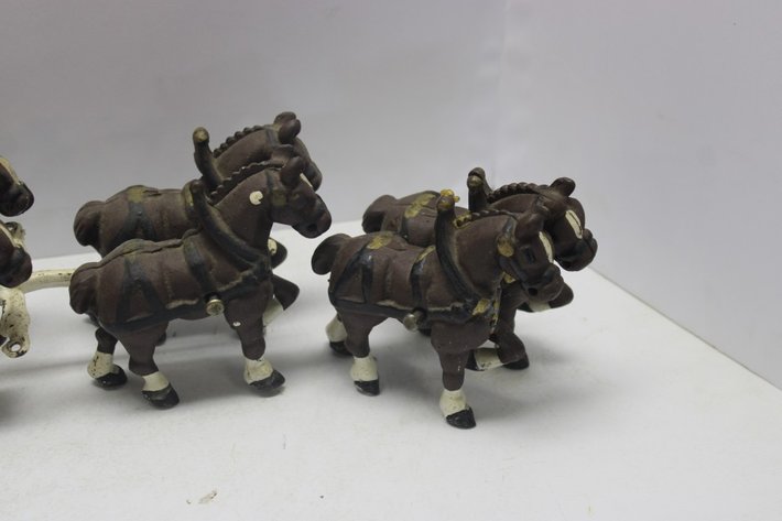 Image for Cast Iron Horse Drawn Delivery Wagon