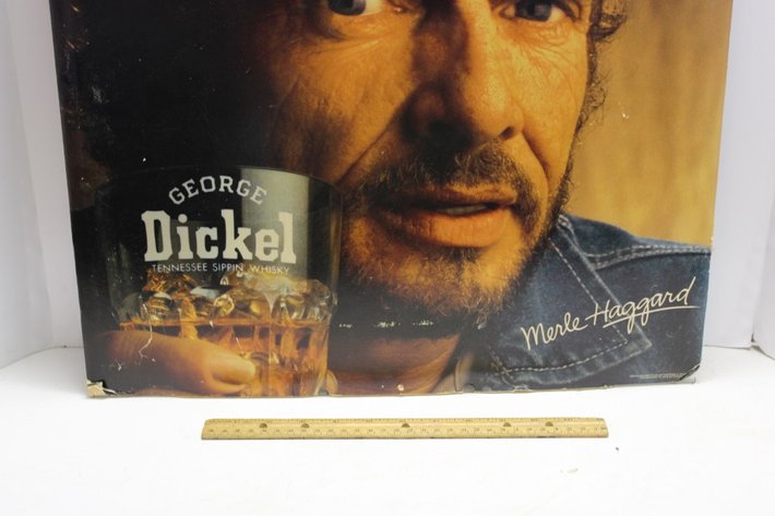 Image for George Dickel Double Sided Advertising Cardboard Sign Measures 20 x 29