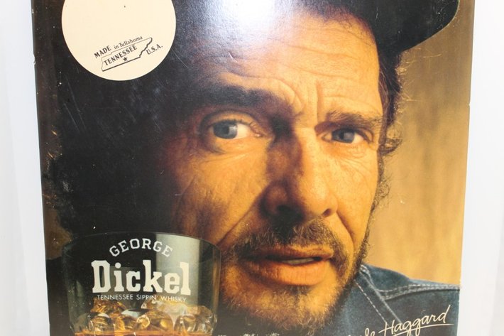 Image for George Dickel Double Sided Advertising Cardboard Sign Measures 20 x 29