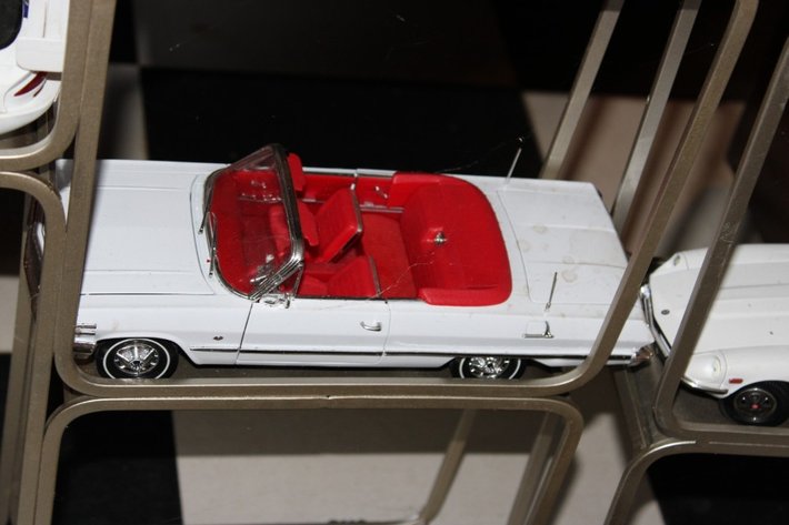 Image for 2 Metal Display Shelves with 8 1:18 Scale Diecast Models Each Shelf Measures 20 x 5 x 30