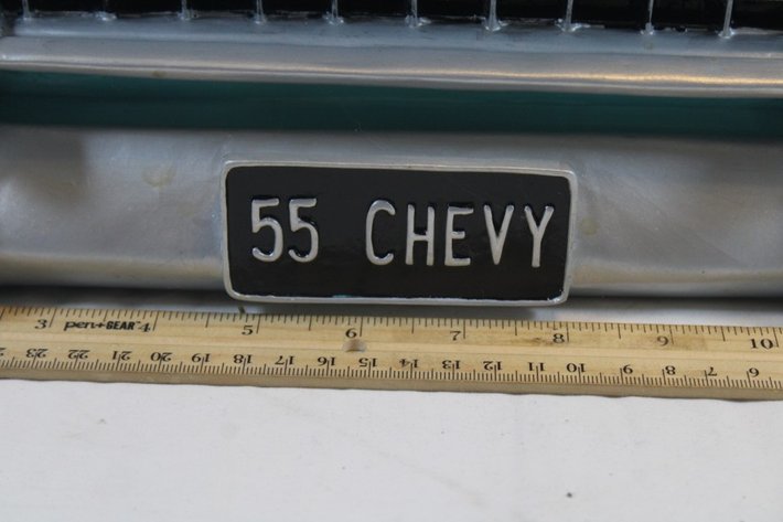Image for A 55 Chevy Display Shelf with a 1:24 Scale Model 55 Chevy Bel Air, Display Shelf Measures 20 x 7 x 9