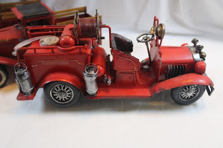 Image for Three Tin Fire Trucks