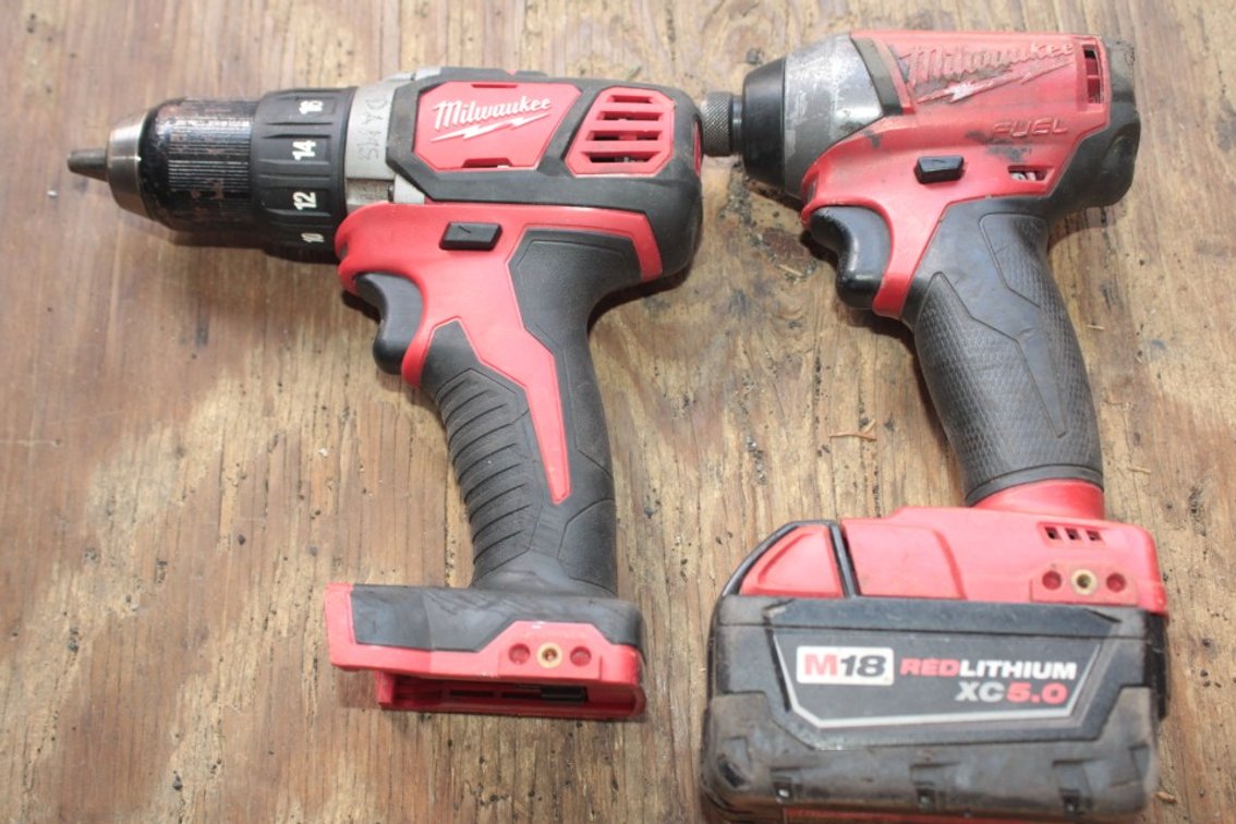 Milwaukee M18 Drill and Impact Has 1 Battery No Charger