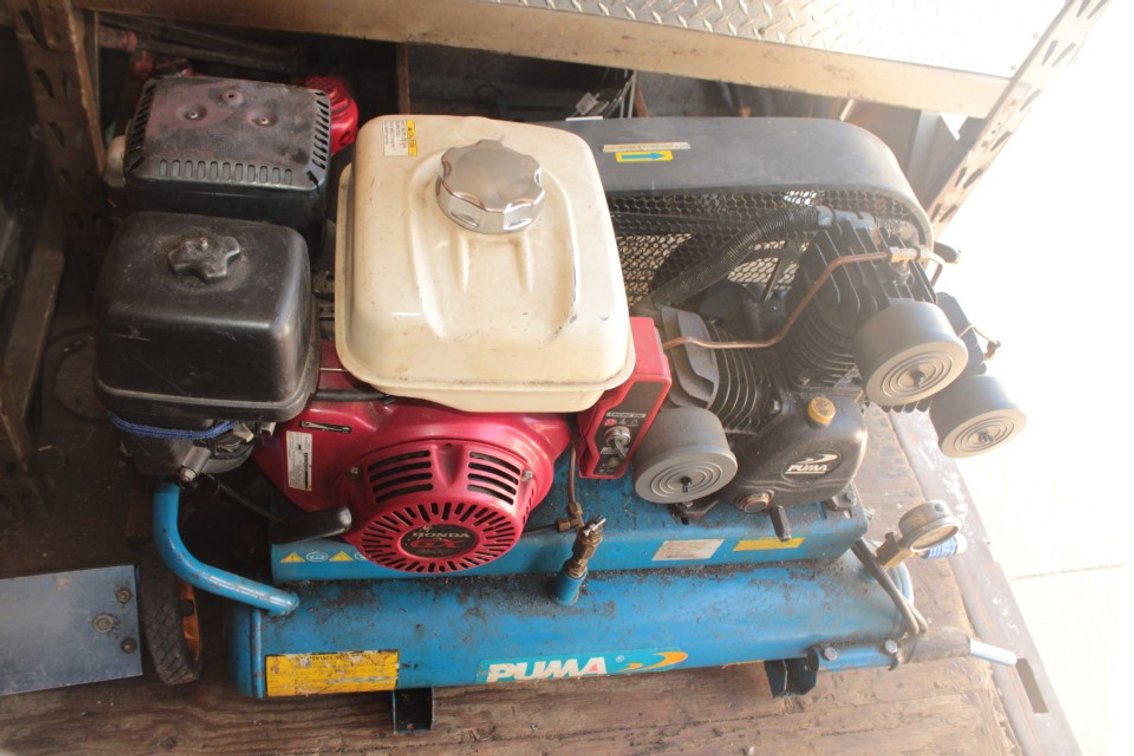 Puma Model PUK-8008HGE, 8 Horse Compressor. with Key or Pull Start